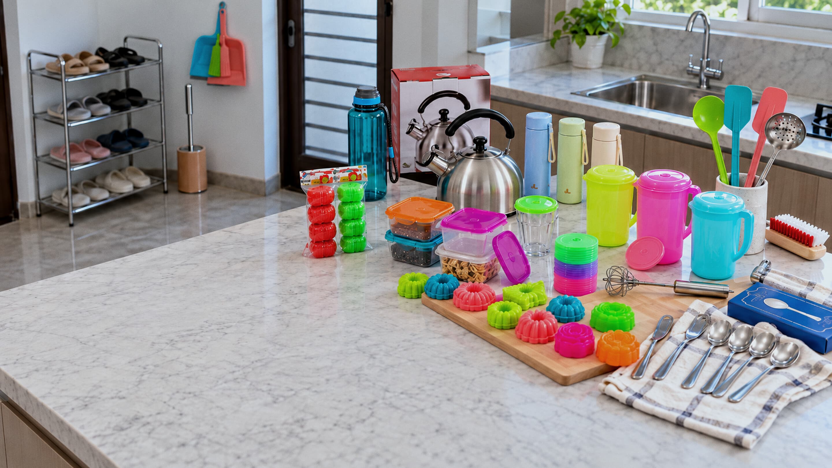 Produk Candid dan DNG di meja dapur